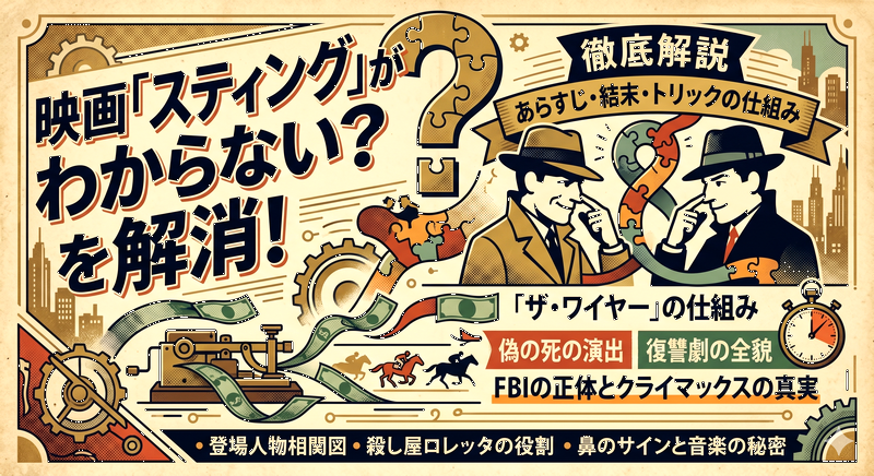 スティングの映画がわからない？結末やあらすじを徹底解説