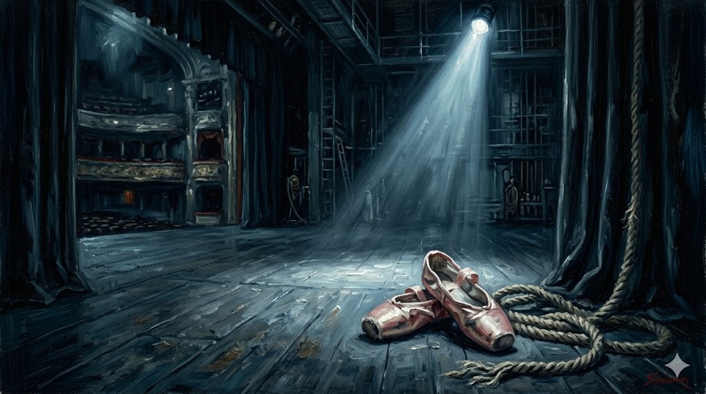 崩れ去った舞台袖の風景