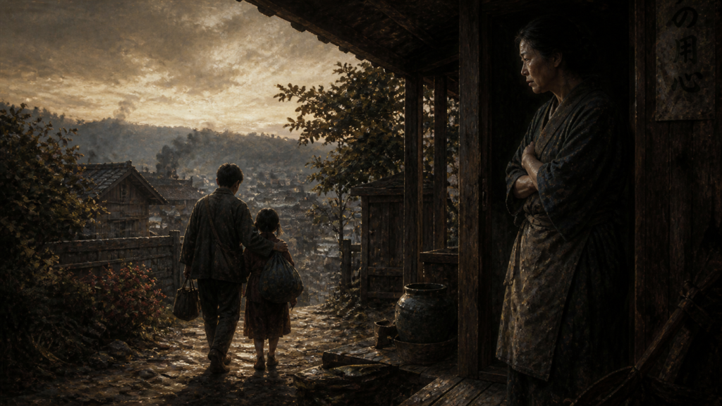 おばさんのその後を想起させる戦後の静かな家